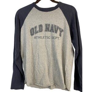 Old navy long sleeve baseball shirt old navy athletic dept. cotton blend XS armp